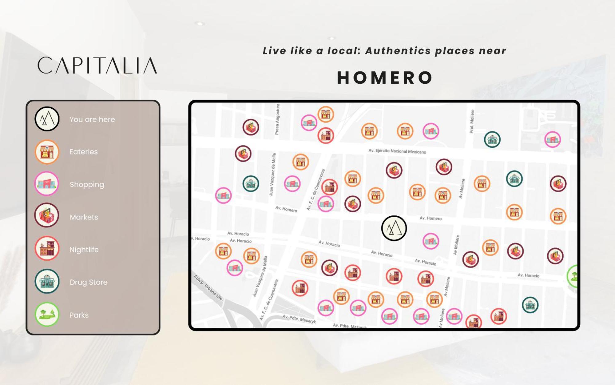 Capitalia - Luxury Apartments - Homero مدينة مكسيكو المظهر الخارجي الصورة